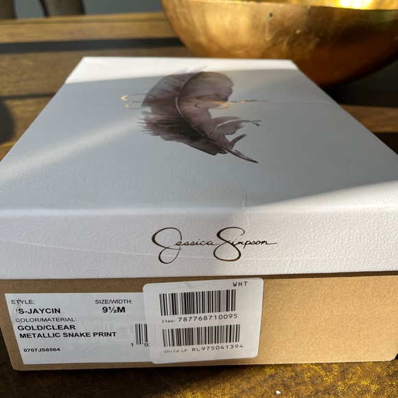 COPY - Jessica Simpson Sparkly Metallic Jaycin Heels. NWT and Box - Picture 6 of 6